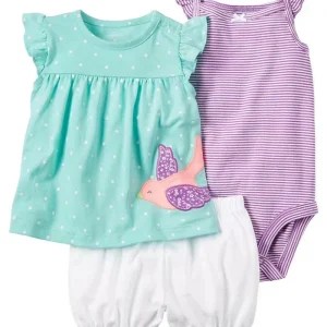 Summer Baby Girls Clothes Set Cotton