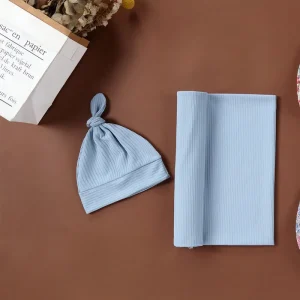 Newborn Blanket Headband Set