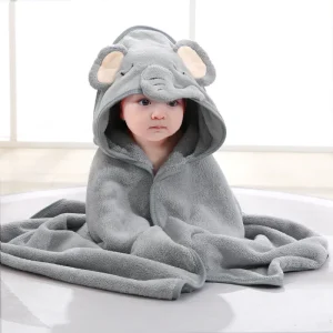 Cartoon Animal Baby Bath Towels, Sleeping Swaddle Wrap