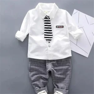 Boys Gentlemen Dress Suit Includes Vest, Pants, Shirt, Tie