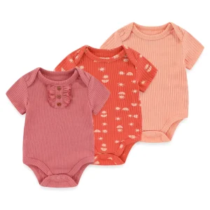 3 Piece Baby Boy and Girl Cotton Bodysuits