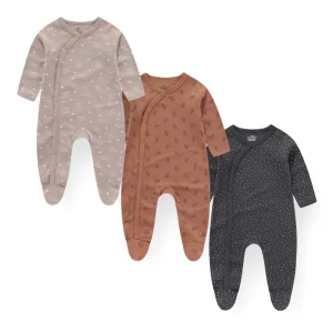3 Pcs  Soft Cotton Comfort Baby Romper