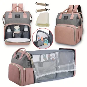 Mommy Outing Baby Backpack Withs Portable Crib Bed