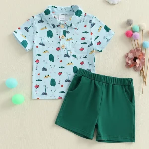 Toddler  & Kid Dinosaur Shorts Set