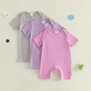 Baby Toddler 3Pcs Romper Sets Summer Crew