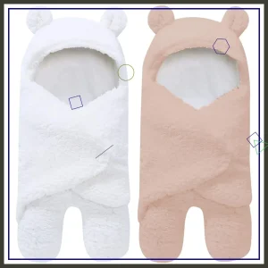 2 Pack Ultra Warm  Baby Swaddle Wrap for 0-6 M