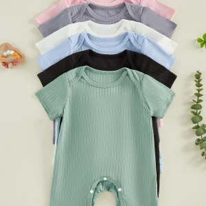 3Pcs Infant Summer Romper Set