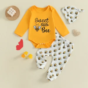 Baby Romper With Pants and Hat