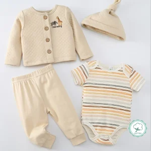 4pcs Newborn Baby Set Clothing Set