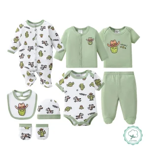 8-pc Newborn  Layette Hospital Home Outfits,