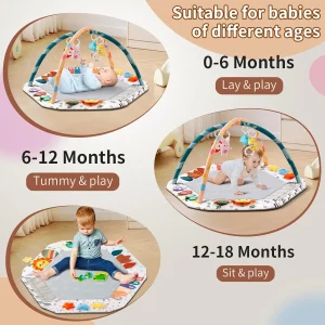 Ultimate Tummy Time and Learning Mat for Babies