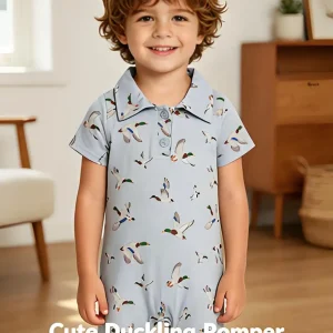 Baby Boy Polo Romper