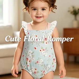 Baby Girls and Toddler Cute Floral Romper