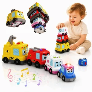 4 in 1 Montessori Toy Cars Set