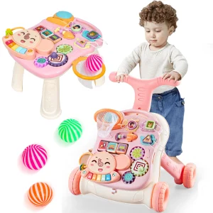 3-In-1 Multifunctional Scientific Early Learning Walking Cart
