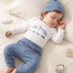 Infant Toddler Romper Pants and Hat Set