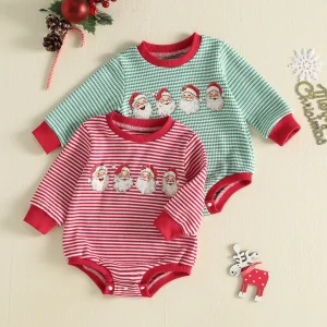 Crew Neck Christmas Lightweight-Romper 3-18 Months