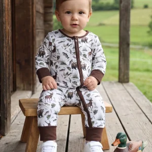 Baby Zipper Romper, 0-18 Months