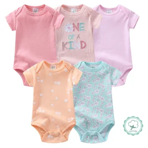5 Piece Newborn Baby 0-9M Rompers