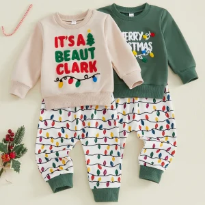 Pullover Jogger Pants Christmas Outfit, Baby, Toddlers, Kids