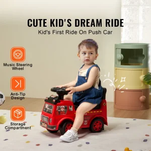 Toddler Ride On Musical Fire Truck